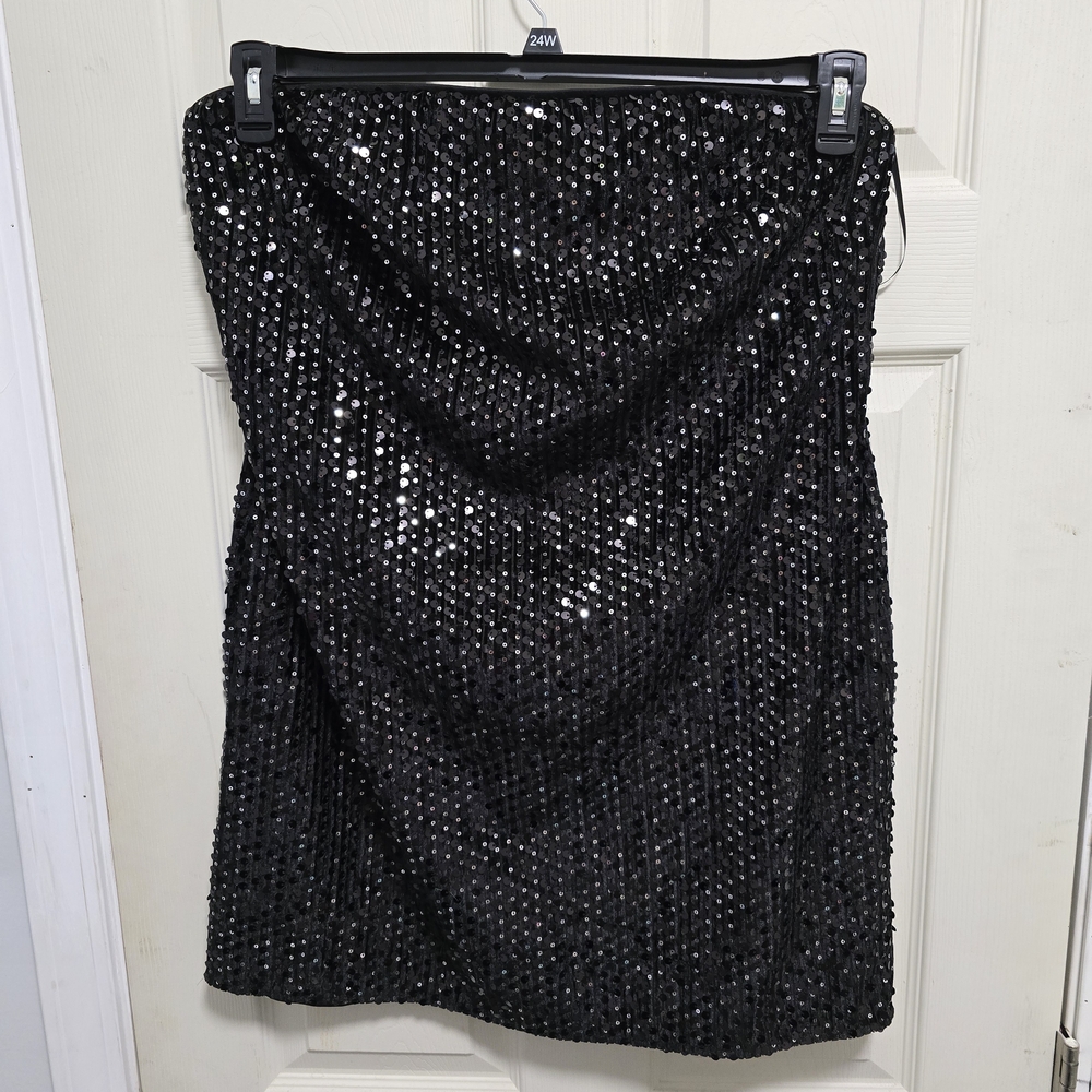 Forever 21 Black Sequin Mini Dress